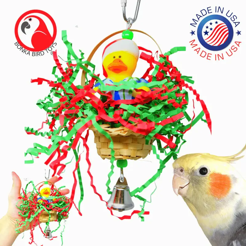 Christmas Twinkle Duck Hat Basket Toy 1
