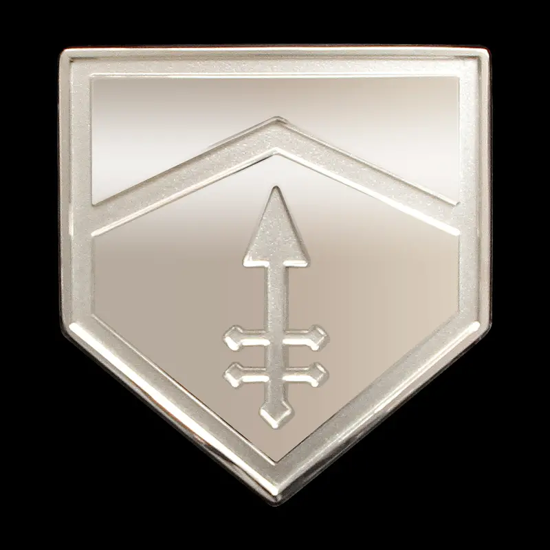 Clean Polished Nickel Metallic Finish 1
