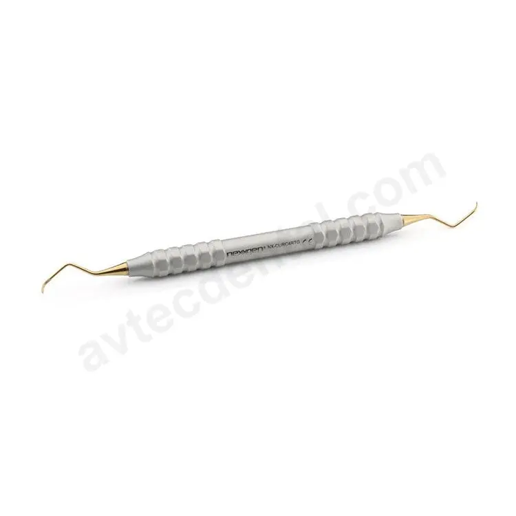 Colombia 4R–4L Gracey Curette – Gold-Titanium Blades, Tru-Grip® Handle 1