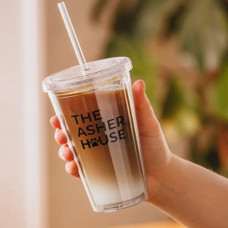 Crystal-Clear Bpa-Free Plastic Tumbler 1