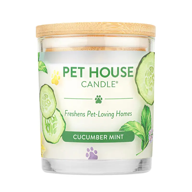 Cucumber Mint Fragrance Pet House Candle 1