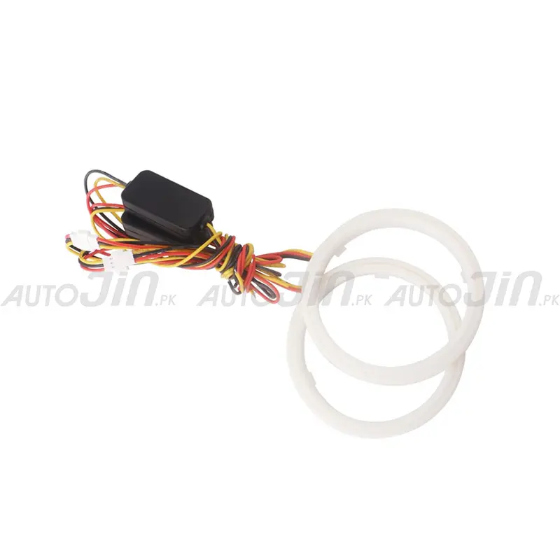 Dual-Color Cob Halo Angel Eye Rings – 12V/24V Switchback White & Yellow Headlight Accent 1