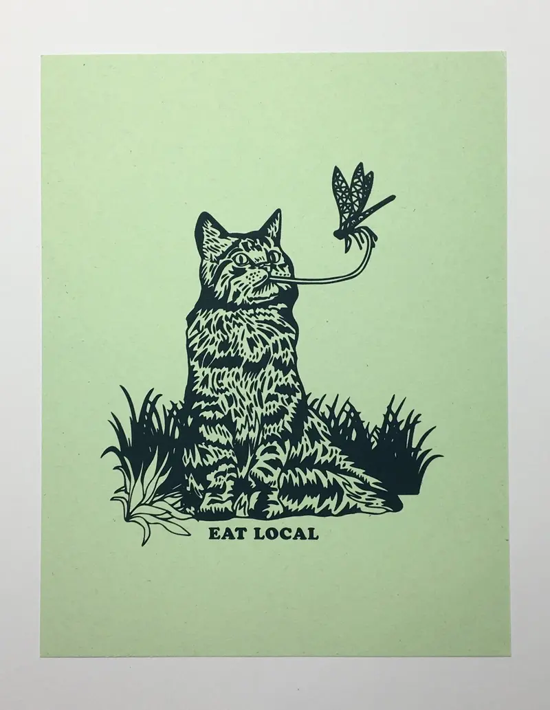 Eat Local Art Print By The 50/50 Company 1