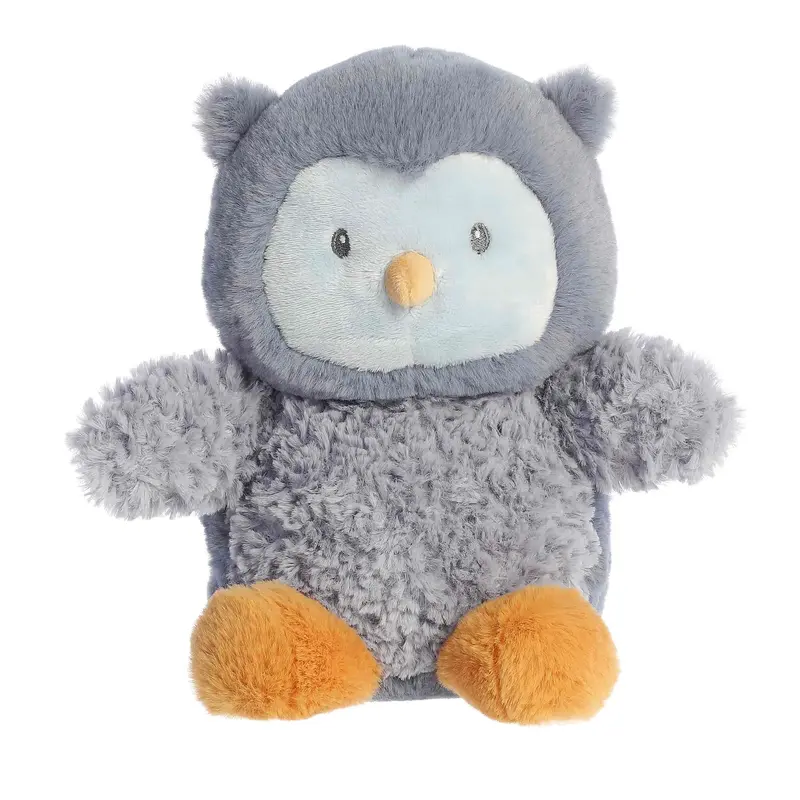 Ebba Chime Plush Animal – Hoot The Owl, 8 Inches 1