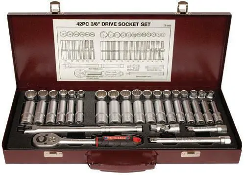 Eurotech Et10505 3/8" Drive Metric & Af Socket Set – Standard & Deep Sockets Included 1