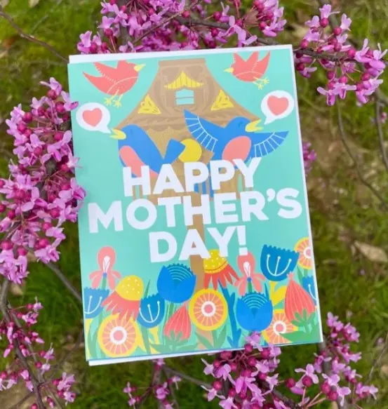 Exit343Design Contemporary Floral Mother'S Day Greeting Card 1