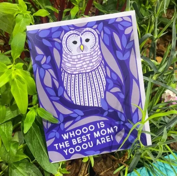 Exit343Design Whimsical Owl-Themed Mother'S Day Card 1