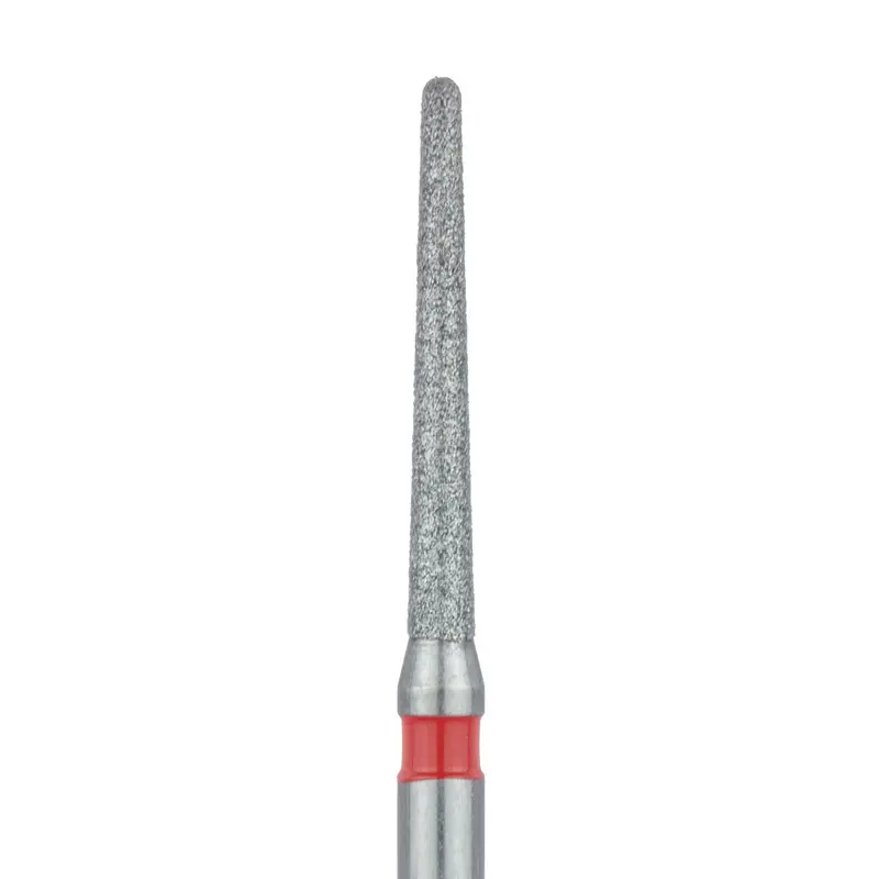 Extended-Length Round-End Tapered Chamfer Diamond Bur — 1.2Mm Diameter, Fine Grit, Fg-852F-012-Fg 1