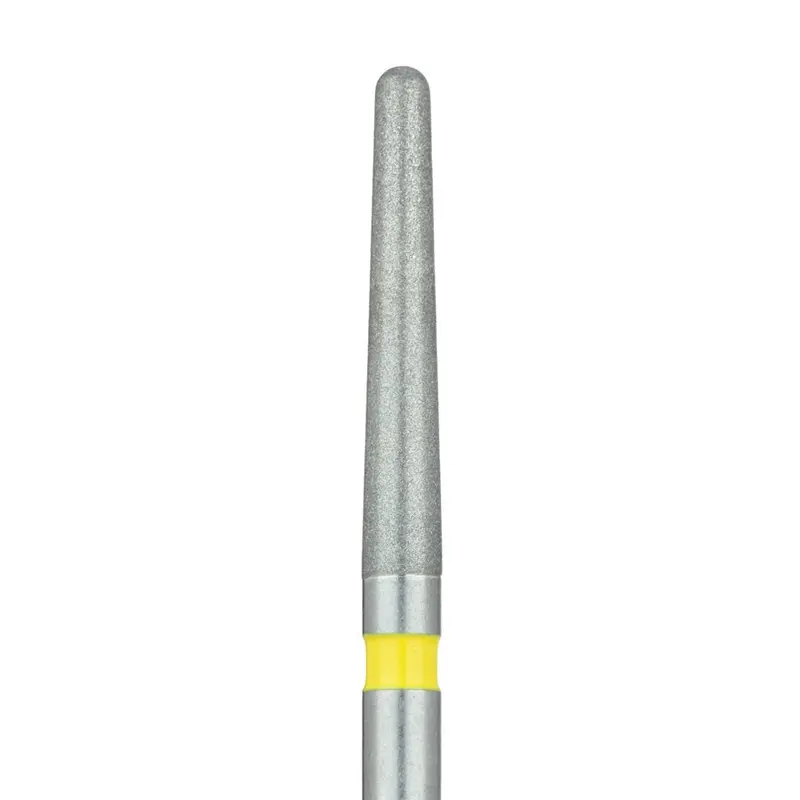 Extended-Length Round-End Tapered Chamfer Diamond Bur — 1.6Mm Diameter, Extra-Fine Grit, Fg-852C-016-Fg 1