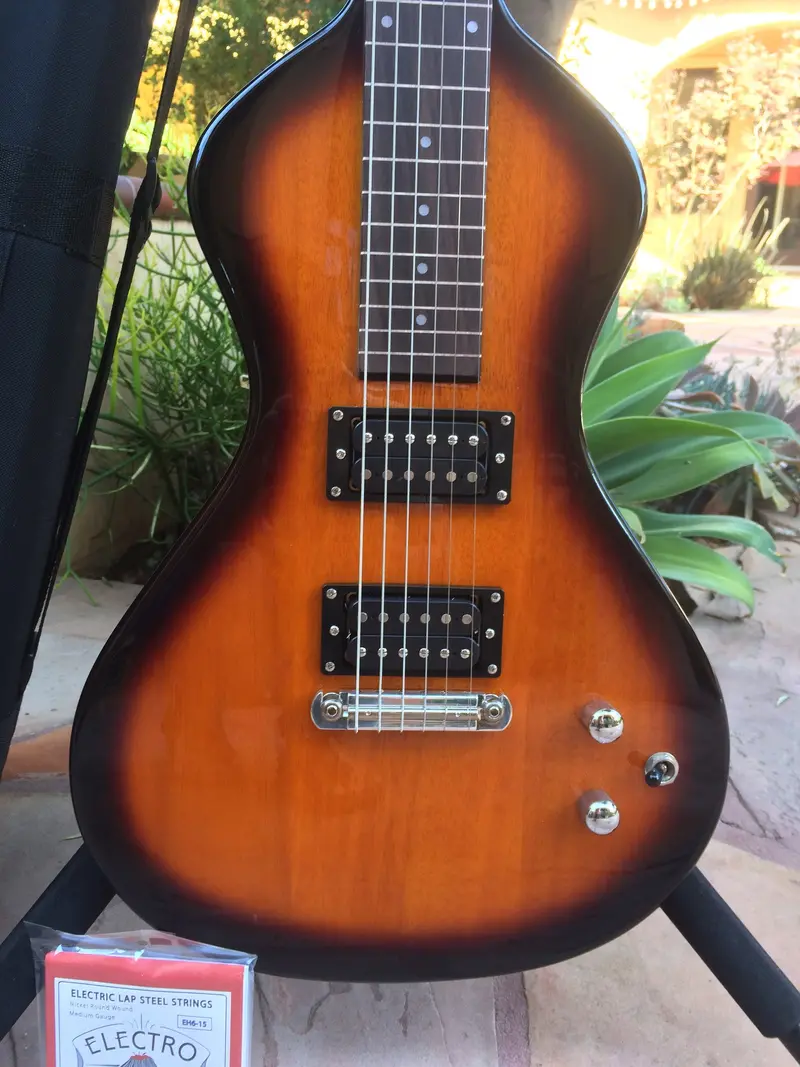 Factory-Second Electro Hawaiian Junior Lap Steel By Asher – Includes Free Gig Bag & Strings – Sold 1