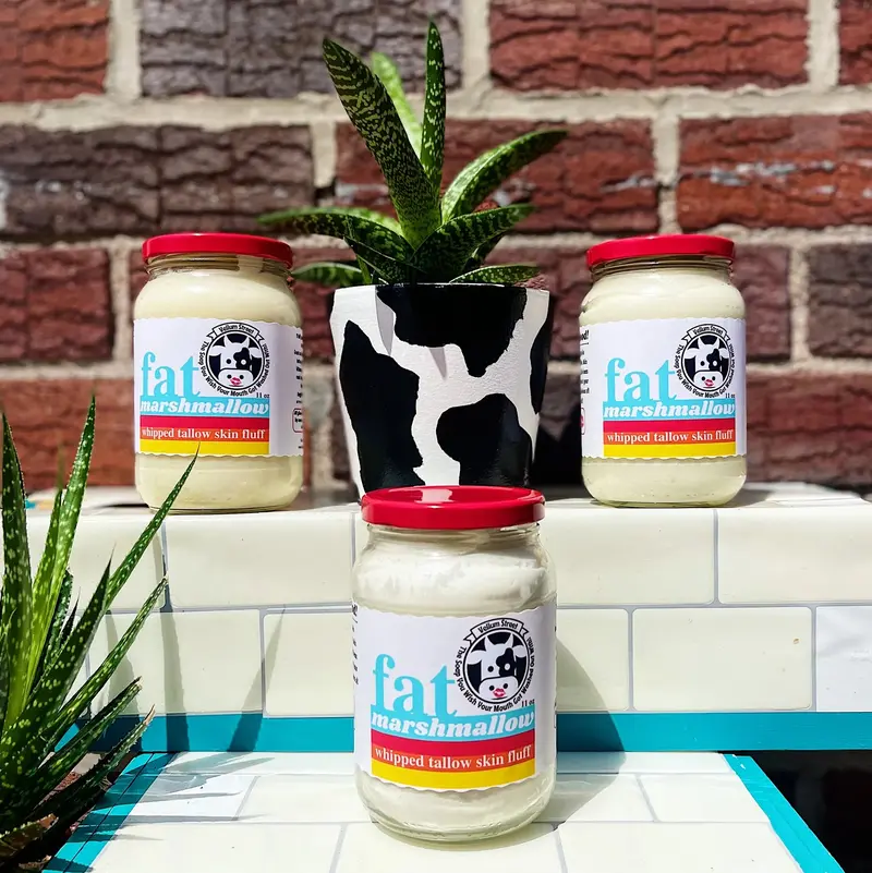 Fat Marshmallow Whipped Tallow Skin Fluff By Vellum Street Soap Co 1