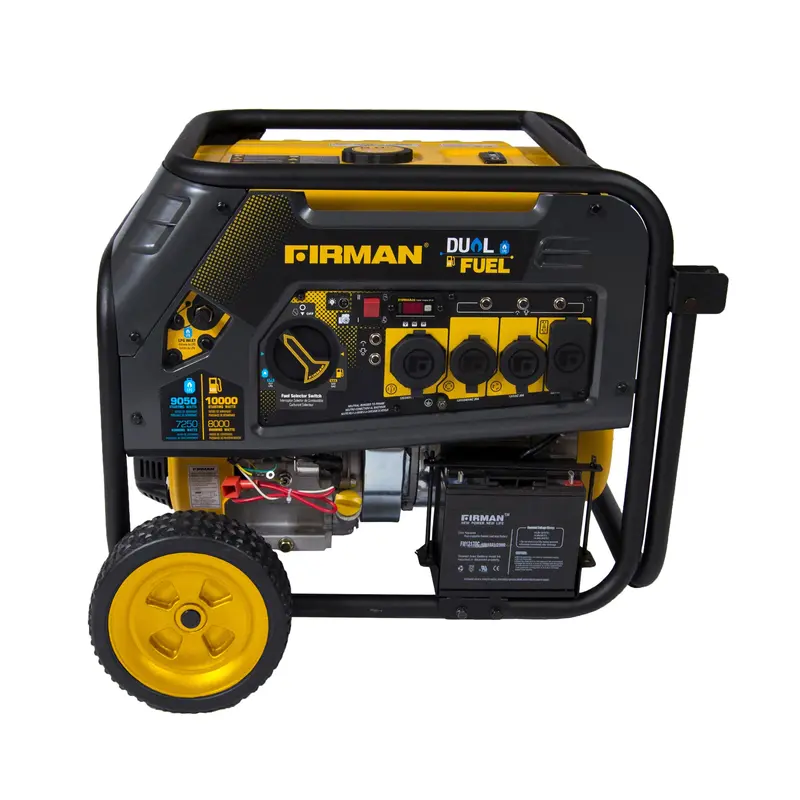Firman H08051 10,000/8,000W Dual-Fuel Generator – Electric Start, Carb-Compliant 1