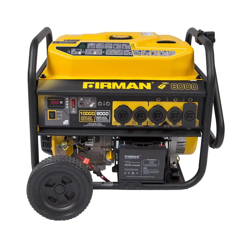 Firman P08003 10,000/8,000W Remote-Start Gas Generator – Carb-Certified Power 1