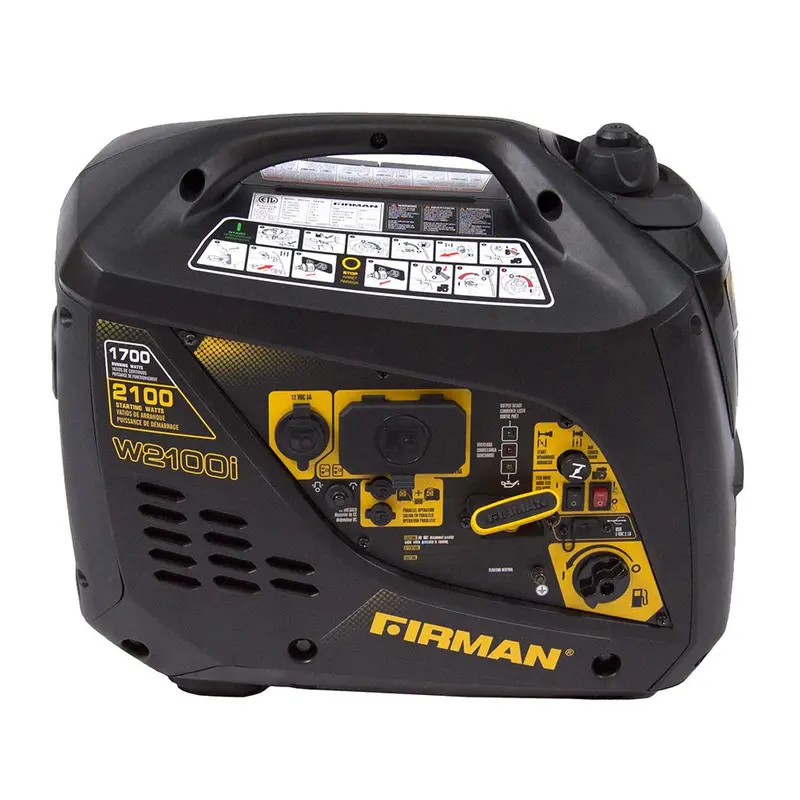 Firman W01781 2100/1700W Portable Inverter Generator – Recoil Start, Usb Charging, Carb & Cetl 1