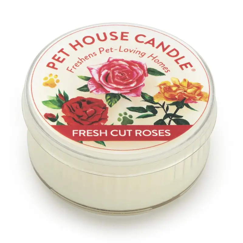 Fresh Cut Rose Mini Pet House Candle 1