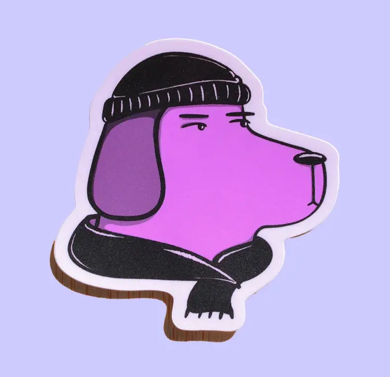 Fromlinetoline Bundled Up Vinyl Sticker 1