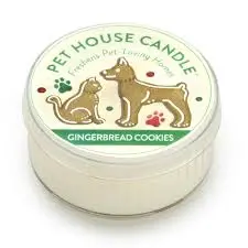Gingerbread Cookie Mini Pet House Candle 1
