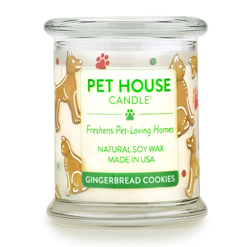 Gingerbread Cookie Scented Pet House Candle 1