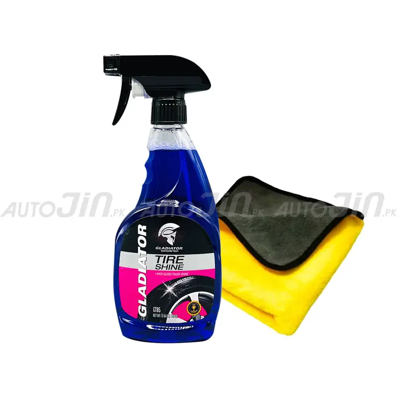 Gladiator Gt85 Tire Shine (500Ml) + Bonus Microfiber Towel 1