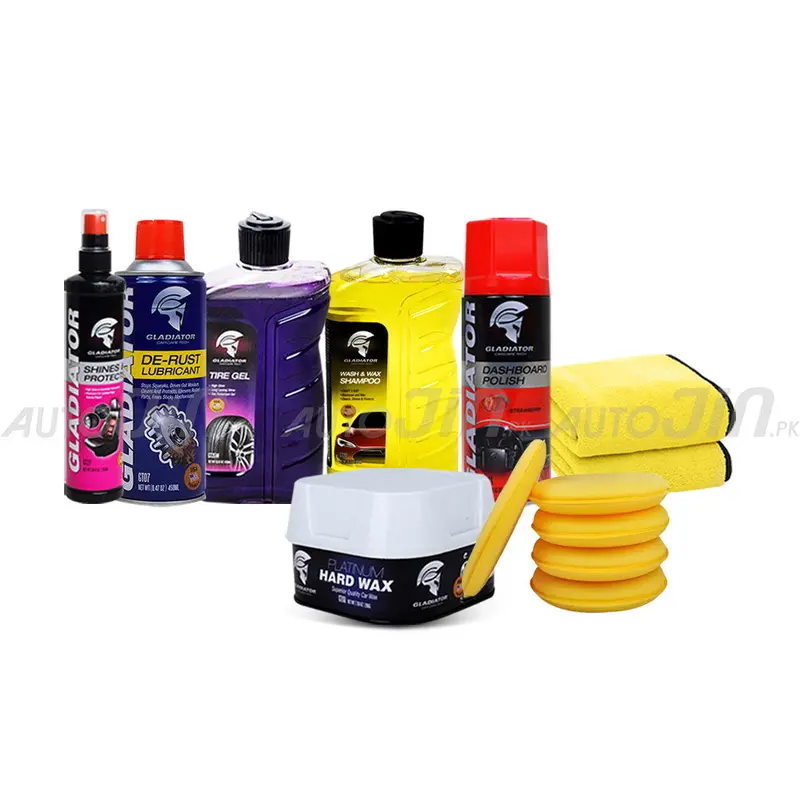 Gladiator Professional Car Care Kit – 8-Piece Detailing Essentials Bundle 1