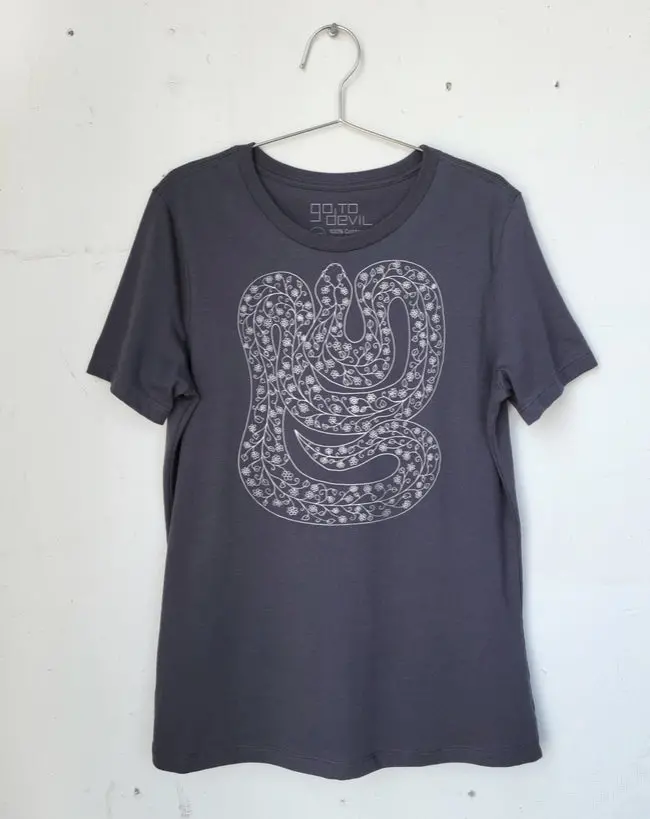 Go To The Devil Snake Design Crewneck Sweatshirt 1
