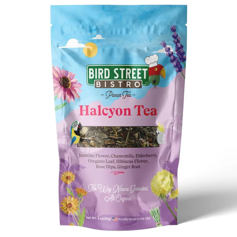 Halcyon Herbal Tea For Birds – Calming Parrot Tea, 3 Oz 1