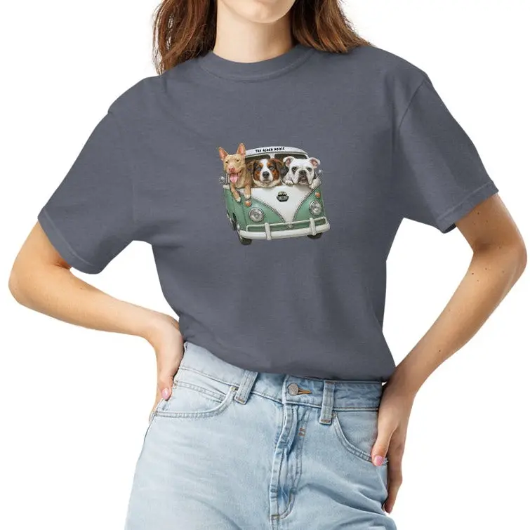 Heavyweight Unisex T-Shirt Featuring Pack Bus Design – Sizes Up To 4Xl 1