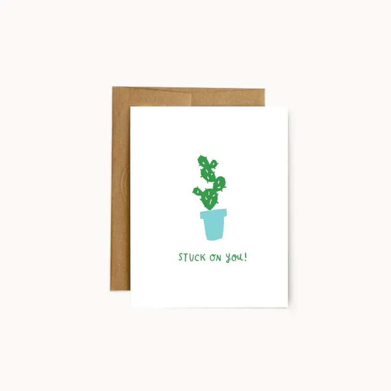 Hello Doodle 'Stuck On You' Romantic Card 1