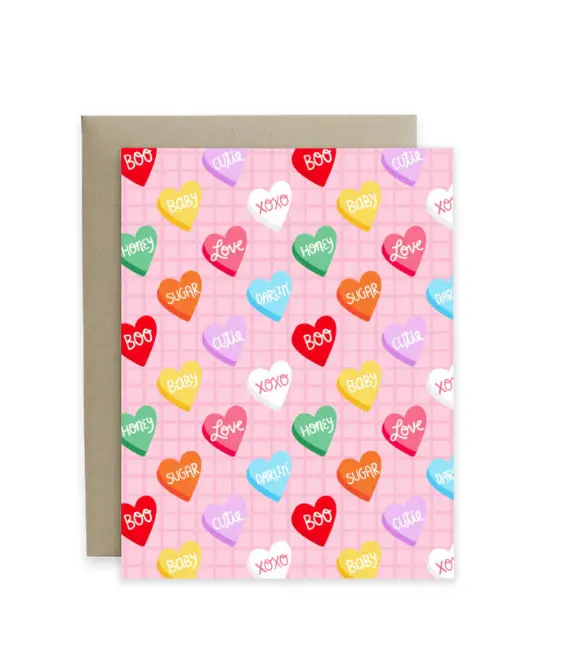 Hideaway House Candy Hearts Valentine’S Card 1