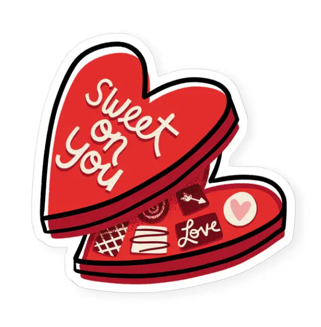 Hideaway House Studio 'Sweet On You' Adhesive Vinyl Sticker 1