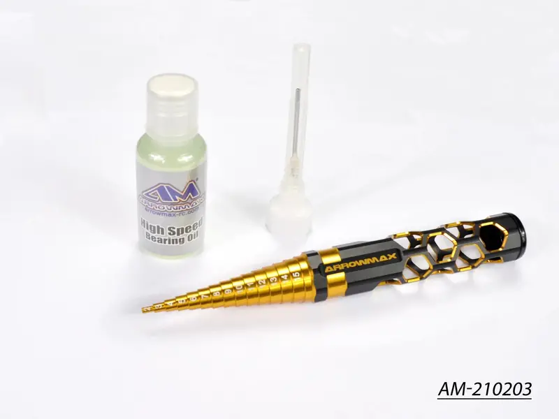 High-Speed Bearing Oil Kit – Black & Gold Finish (Am-210203) 1