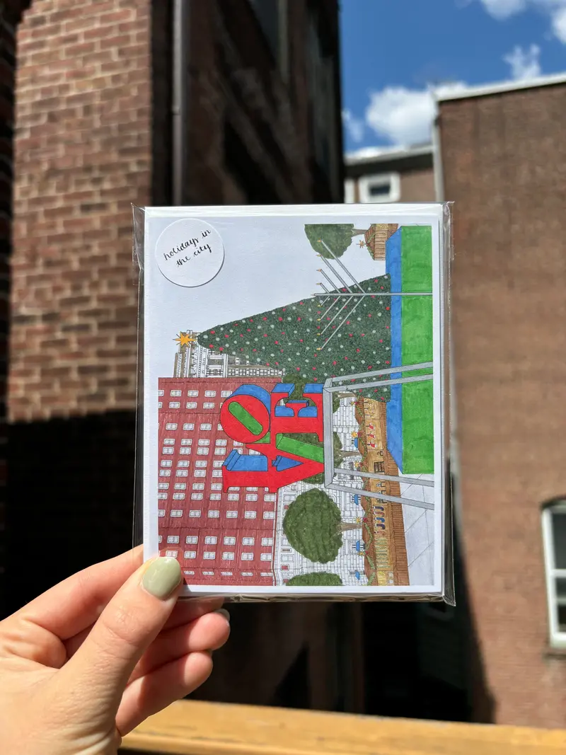 'Holiday In The City' Greeting Card Set – Illustrated Urban Winter Collection By Art By Alicia 1