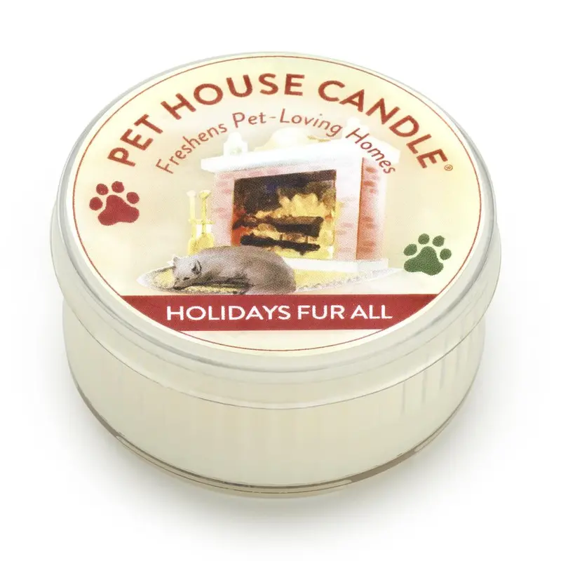Holiday-Themed Fur All Mini Pet House Candle 1