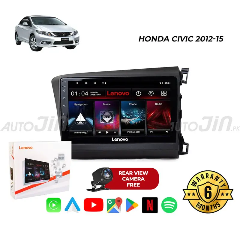 Honda Civic (2012–2015) Android-Based Infotainment System — Gps, Wi-Fi, Mirrorlink, Free Backup Camera 1