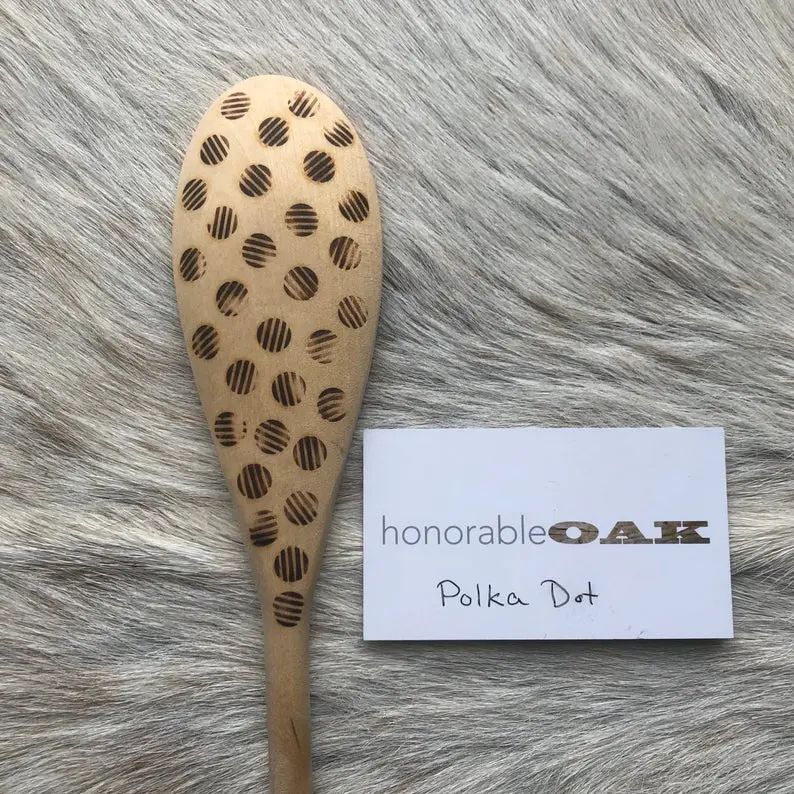 Honorable Oak Hand-Burned Wooden Spoon 1