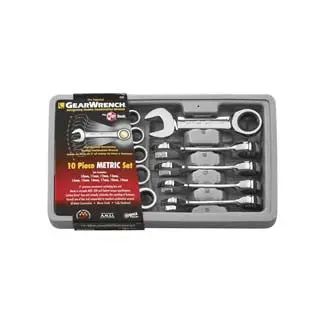 Kdt9520 10-Piece Metric Stubby Ratchet Wrench Set 1