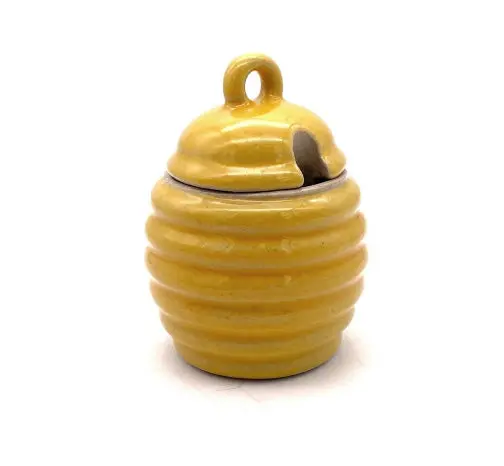 Keene Pottery Ceramic Honey Dispenser Pot 1