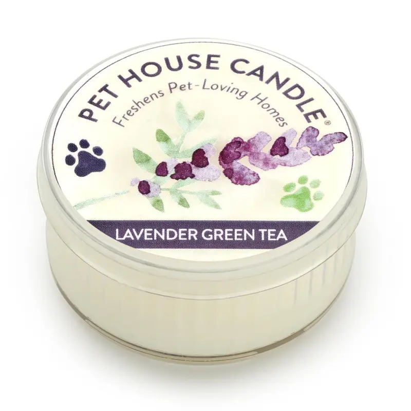 Lavender Green Tea Scented Mini Pet House Candle 1