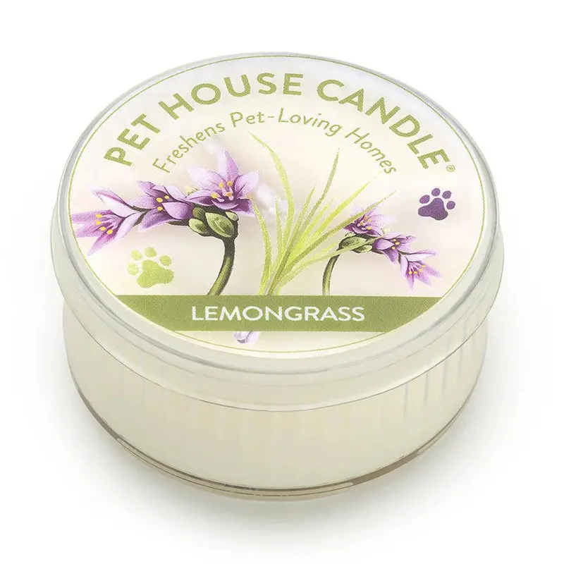 Lemongrass Mini Pet House Candle 1