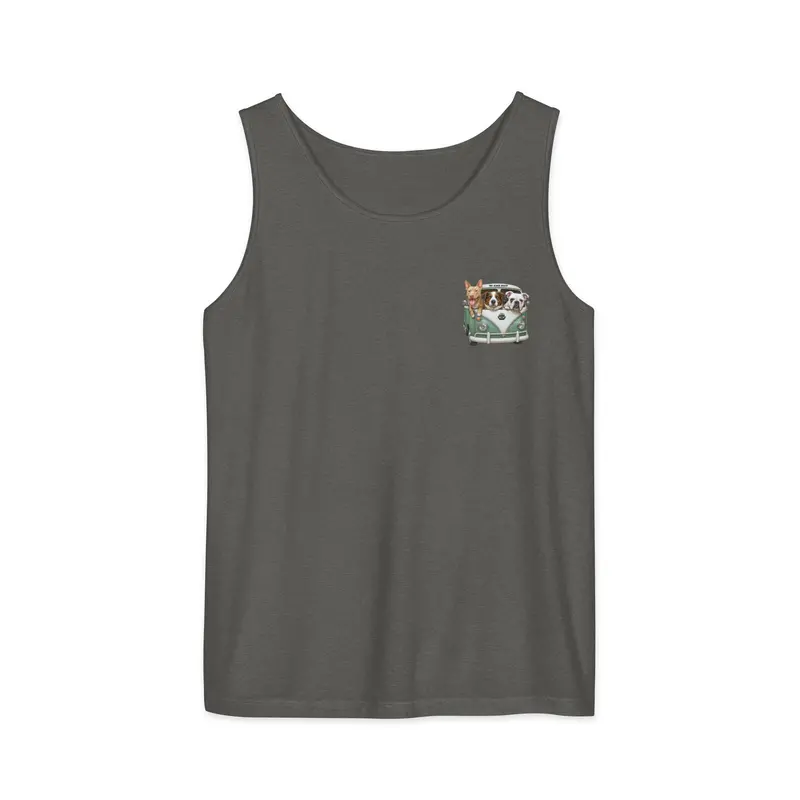 Lightweight Unisex Tank Top With Pack Bus Print – Sizes Up To 3Xl 1