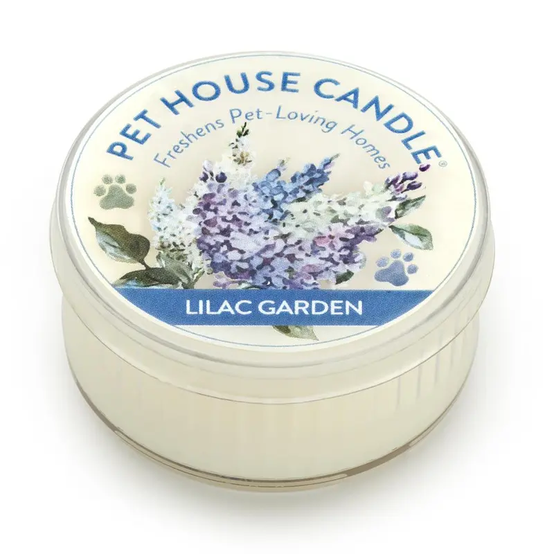 Lilac Garden Mini Floral Pet House Candle 1