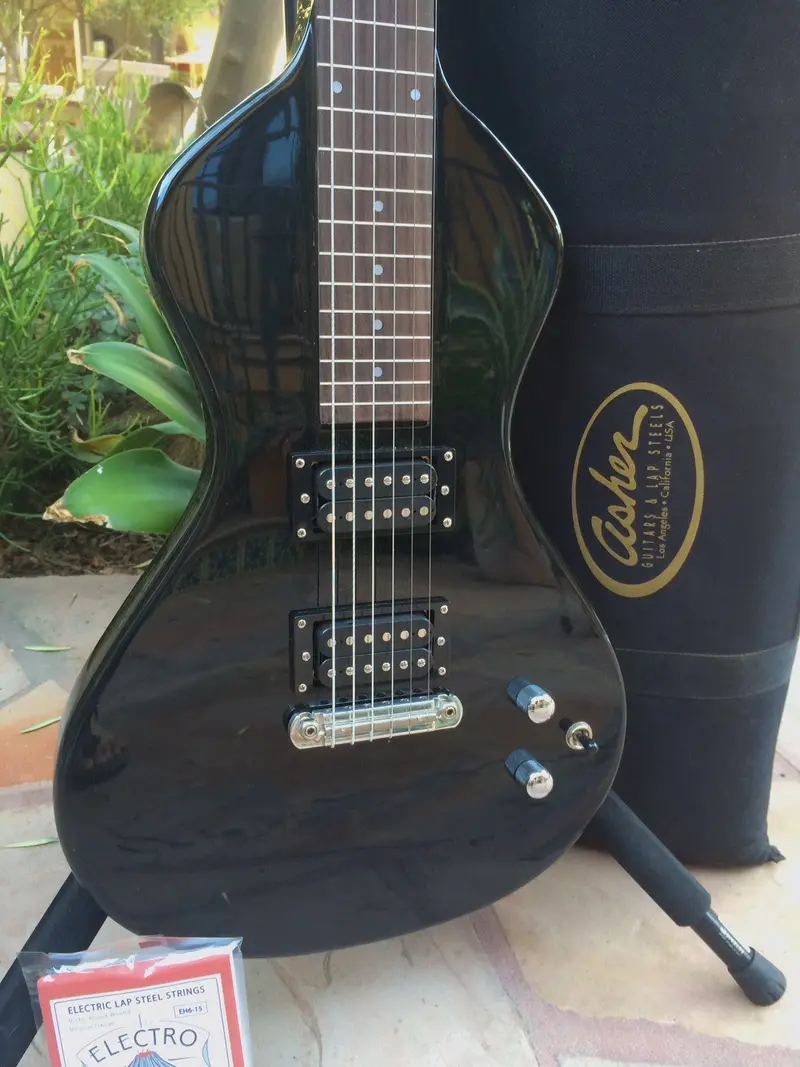 Limited-Edition Electro Hawaiian Junior Lap Steel Guitar (Factory Second) In Black – Sold With Gig Bag 1