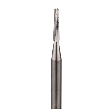 Long Tapered Flat-End Cross-Cut Carbide Bur 1
