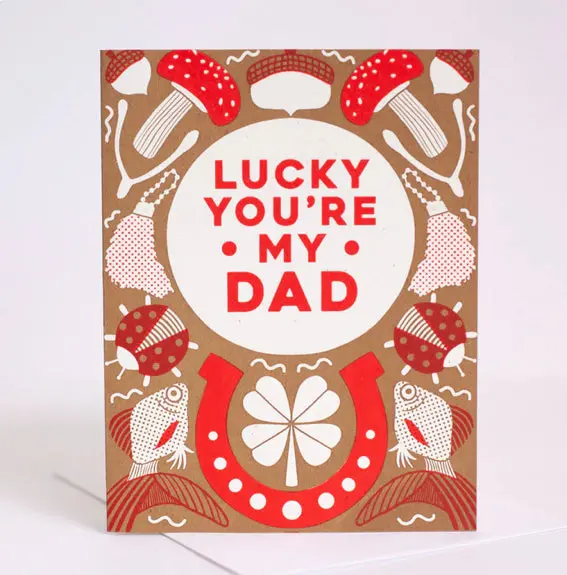 Lucky Dad Celebration Card By Exit343Design 1