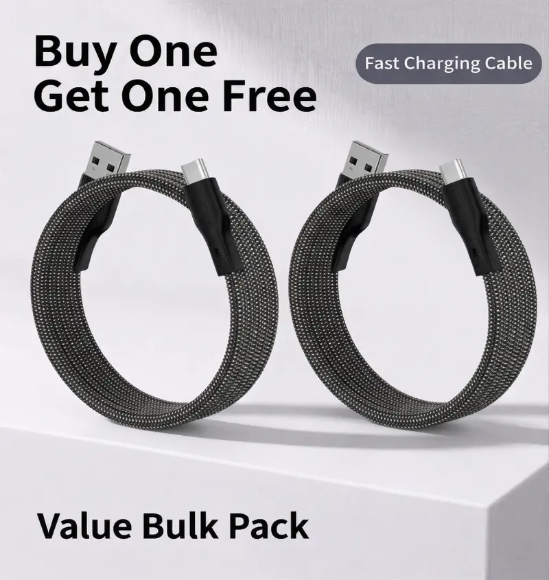 Magnetic Usb-A To Usb-C Cable – Buy One, Get One Free 1