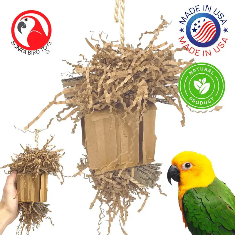 Medium Shreddable Bird Toy – Eddy The Textured Chew 1