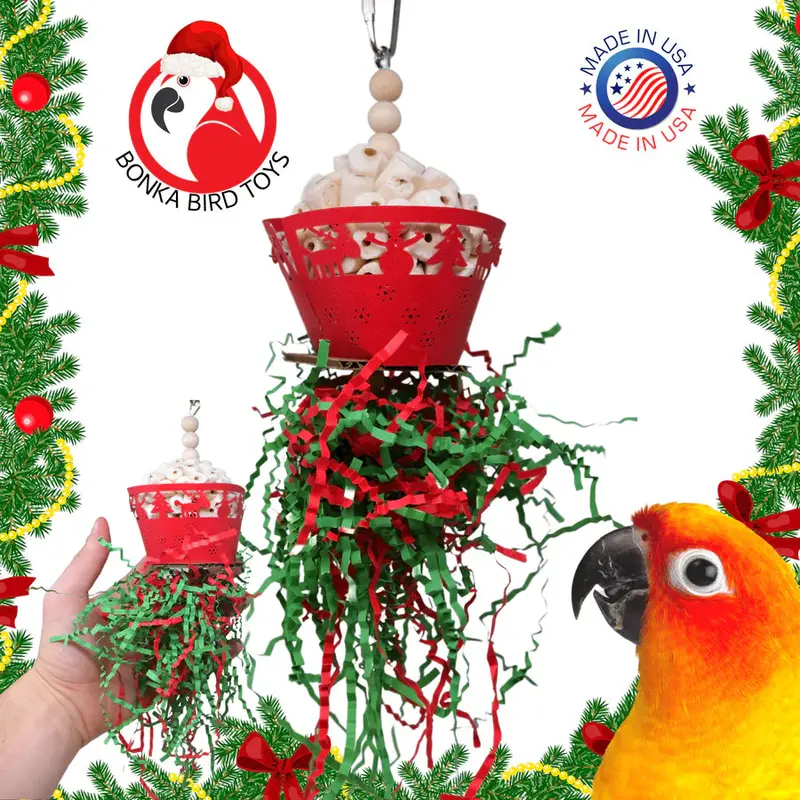 Merry Christmas Festival Themed Bird Toy Collection 1