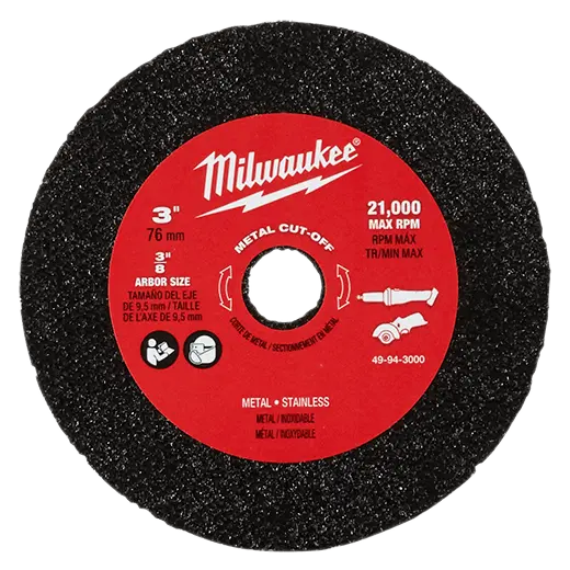 Milwaukee 3-Inch Metal Cut-Off Wheel Pack (3-Pack, 49-94-3000) 1