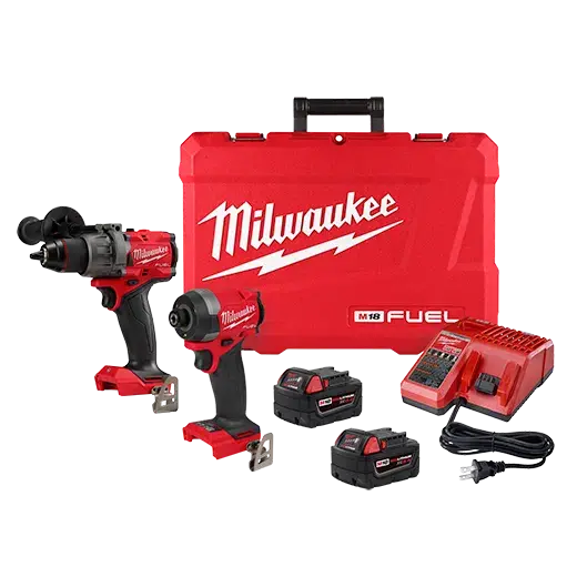 Milwaukee M18 Fuel 2-Tool Combo Kit – Drill & Impact Driver Set (3697-22) 1
