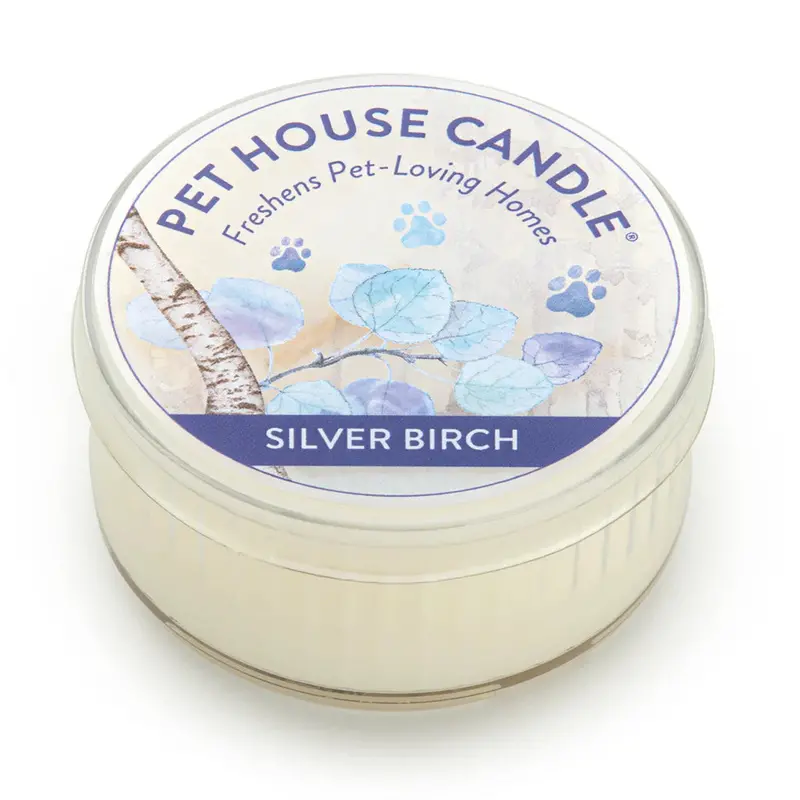 Mini Silver Birch Scented Pet House Candle 1